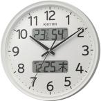 ショッピング電波 8FYA03SR03 リズム時計 フィットウェーブリブA03 電波掛時計