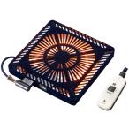 MHU-601E-DKB メトロ電気 こたつ用取替ヒーター 600W ハロゲン温風ヒーター