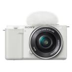 ★ソニー / SONY VLOGCAM ZV-E10L パワーズームレンズキット [ホワイト] 【デジタル一眼カメラ】