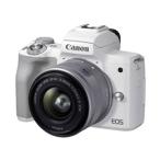ショッピングEOS 【アウトレット 展示品】★キヤノン / CANON EOS Kiss M2 ダブルズームキット [ホワイト]【送料無料】