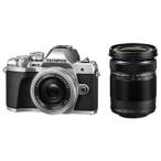 ★OLYMPUS / オリンパス OM-D E-M10 Mark III EZダブルズームキット [シルバー] 【デジタル一眼カメラ】