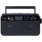 ★東芝 AUREX AX-SHR70(K) ブラック 声くっきり機能とLEDライト搭載 高音質ステレオホームラジオ【ラジオ】【送料無料】