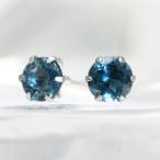 ピアス手作りロンドンブルートパーズ...