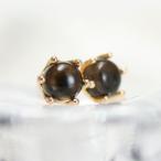 ピアス手作りスモーキークォーツ5ミ...