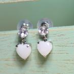 ピアス手作りホワイトトパーズ×ホワ...