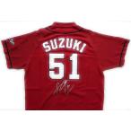  превосходный рассылка (USED товар / б/у товар ) вышивка ввод Hiroshima Toyo Carp Suzuki .. старый . номер 51 высокий качество форма visitor O(XL размер ) RE