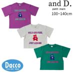 ショッピングsale petit main 【50％OFF SALE セール】and D. petit main プティマイン  【綿100%】カレッジくま半袖T(100~140cm)2253211 子供服 男の子 女の子トップス 夏服 2025春夏