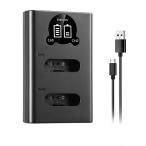 ENEGON NP-BX1 LED充電器 急速 Sony NP-BX1バッテリー用 対応機種：Sony Cyber-shot DSC-RX100， D