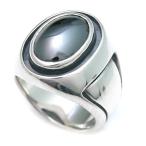 ヘマタイトシルバーリング/指輪/D...