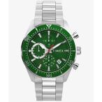 TIMEX タイメックス リッジフィールド クロノグラフ グリーンダイヤル クォーツ デイト表示 スポーツ TW2Y62100 メンズ 腕時計 国内正規品 送料無料