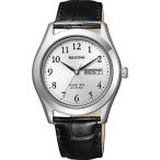 ソーラーテック 黒 革 KM1-211-10 CITIZEN シチズン REGUNO レグノ メンズ 腕時計 国内正規品 爆買