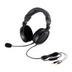 【2011年モデル】ELECOM ヘッドセットマイクロフォン 両耳オーバーヘッド 1.8m ゲーマー向け ブラック HS-HP13BK