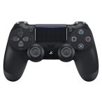 【中古】PS4 ワイヤレスコントローラー( dualshock4 ) ジェット・ブラック★USBケーブル付★デュアルショック4