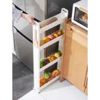 ショッピングキッチン用品 隙間収納  収納ラック 調味料ラック  洗面所 洗濯機 トイレ  キッチンラック  キッチンワゴン スリム  幅9cm 省スペース キャスター付 ランドリー 台所用品