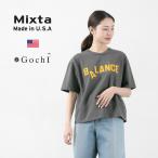 ショッピングミク MIXTA（ミクスタ） 別注 クロップド プリントTシャツ（バランス） / レディース / 半袖 / ヴィンテージ風