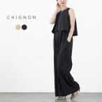 CHIGNON（シニヨン） レイヤード コンビネゾン / レディース オールインワン オケージョン 結婚式 ノースリーブ