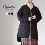 ショッピングキルト GYMPHLEX（ジムフレックス） ノーカラー キルトジャケット / レディース 軽量 ダウン キルティング ノーカラー