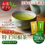 特上川根茶 100g×2袋 ギフトボックス 緑茶 お茶 静岡茶 煎茶 浅蒸し茶 川根 贈答 ギフト プレゼント