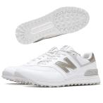 ニューバランス new balance ゴルフシューズ スパイクレス Golf 574 v4 ホワイト/シルバー WHITE with SILVER METALLIC and GREY MATTER UG574D4