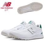 ニューバランス new balance ゴルフシューズ スパイクレス ホワイト/グリーン 574 v3 SL J3 UGS574J3