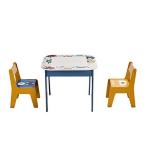 Toffy & Friends 子ども用テーブル 椅子セット 木製 キッズテーブル＆チェア 3点セット 多機能 ブロックプレイ子供 翌日発送