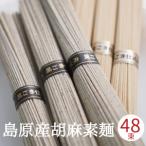 胡麻そうめん 6束入りx8袋 (50g x48束) 御中元 お中元 黒ごまそうめん 金ごまそうめん 島原手延べそうめん 黒胡麻そうめん 島原素麺 ギフト