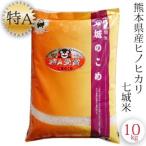 七城米 10kg (5kg x2袋入り)   令和5年産 新米 七城の米 ひのひかり ヒノヒカリ 当店人気1位のお米 特別栽培米 高級米 菊池米 お米ギフト プレゼント 精米