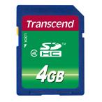 Transcend SDHC карта 4GB Class4 TS4GSDHC4