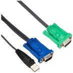  Sanwa Supply персональный компьютер автоматика переключатель для кабель (3.0m) SW-KLU300N черный 