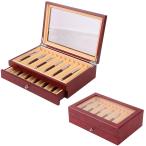 Nisorpa из дерева пенал 23шт.@ авторучка кейс держатель большая вместимость кисть коробка авторучка экспонирование подставка стекло окно имеется авторучка коробочка для коллекционирования tray re