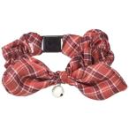 ペティオ (Petio) 首輪 シャルマン キャットカラーシュシュ チェック レッド 猫用