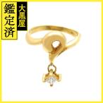 JEWELRY драгоценный металл * драгоценнный камень бриллиантовое кольцо кольцо K18 Gold D0.15ct 10 номер 2.9g