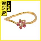 JEWELRY ювелирные изделия кольцо кольцо K18 желтое золото примерно 1.2g 2143000690159