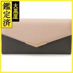 FENDI Fendi длинный кошелек палец на ноге Jules Continental бумажник серый | розовый PVC/ кожа [430]2148103698347