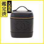 CHANEL Chanel здесь Mark вертикальный vanity черный GP черная икра A01998[431]2148103703157