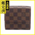 LOUIS VUITTON Louis Vuitton porutomone*biekarutokreti Damier складной кошелек N61652[431]2148103723070