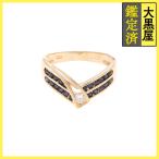 JEWELRY ювелирные изделия кольцо кольцо K18 желтое золото сапфир бриллиант 0.09ct примерно 2.9g Япония размер примерно 10 номер 