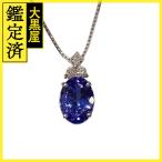 JEWELRY　ジュエリー　ネックレス　PT850　タンザナイト　TZ1.15　D0.06　2.5g　2147300391396【208】