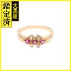  non бренд ювелирные изделия кольцо рубин 0.32ct бриллиант [460]