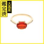 non бренд ювелирные изделия кольцо цветной камень 1.00ct бриллиант 0.12ct [460]