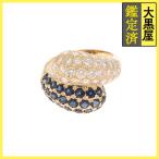 JEWELRY No-brand ювелирные изделия кольцо K18 Gold размер #14 номер сапфир 3.29 бриллиант 2.12 8.7g