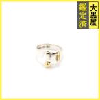 TIFFANY&CO Tiffany крюк &amp; I кольцо кольцо SV серебряный 925 YG желтое золото 750 3.9g 6.5 номер 