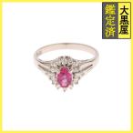 JEWELRY non бренд ювелирные изделия кольцо 13 номер платина 900/ рубин 0.51ct/ бриллиант 0.22ct/ вес примерно 4.9g