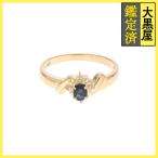 JEWELRY ювелирные изделия кольцо K18 Gold размер #11 сапфир 0.27/ бриллиант 0.04 2.4g
