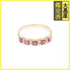 JEWELRY ювелирные изделия кольцо K18 Gold #15.5 рубин 0.70 бриллиант 0.08 2.2g