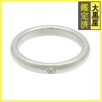 TIFFANY&CO Tiffany частота кольцо кольцо платина D бриллиант 5.2g 9 номер 