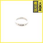 TIFFANY&CO Tiffany драгоценный металл * драгоценнный камень 1837 narrow кольцо SV 3.7g 7.5 номер 2143000733115