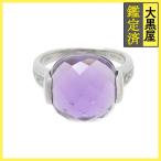 JEWELRY драгоценный металл * драгоценнный камень кольцо кольцо белое золото K18WG аметист бриллиант 8.2g 15 номер (2147200561202)