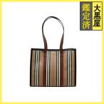 BURBERRY Burberry большая сумка полоса плечо большая сумка Brown / бежевый / чёрная кожа 8073056