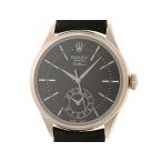 ROLEX ロレックス チェリーニデュアルタイム 50529 K18WG ホワイトゴールド クロコダイル 2022年 自動巻き ブラック文字盤 【中古】460